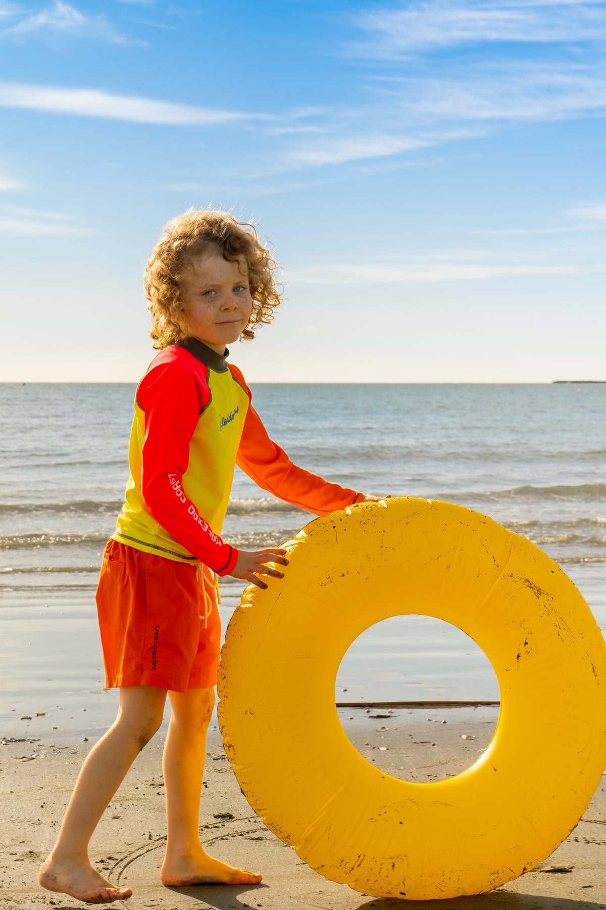 Ripple Rash Top - Yellow Fin